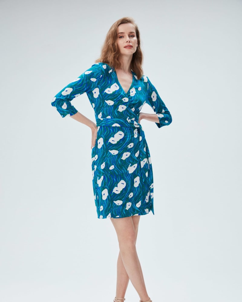 Dvf new julian two wrap dress top